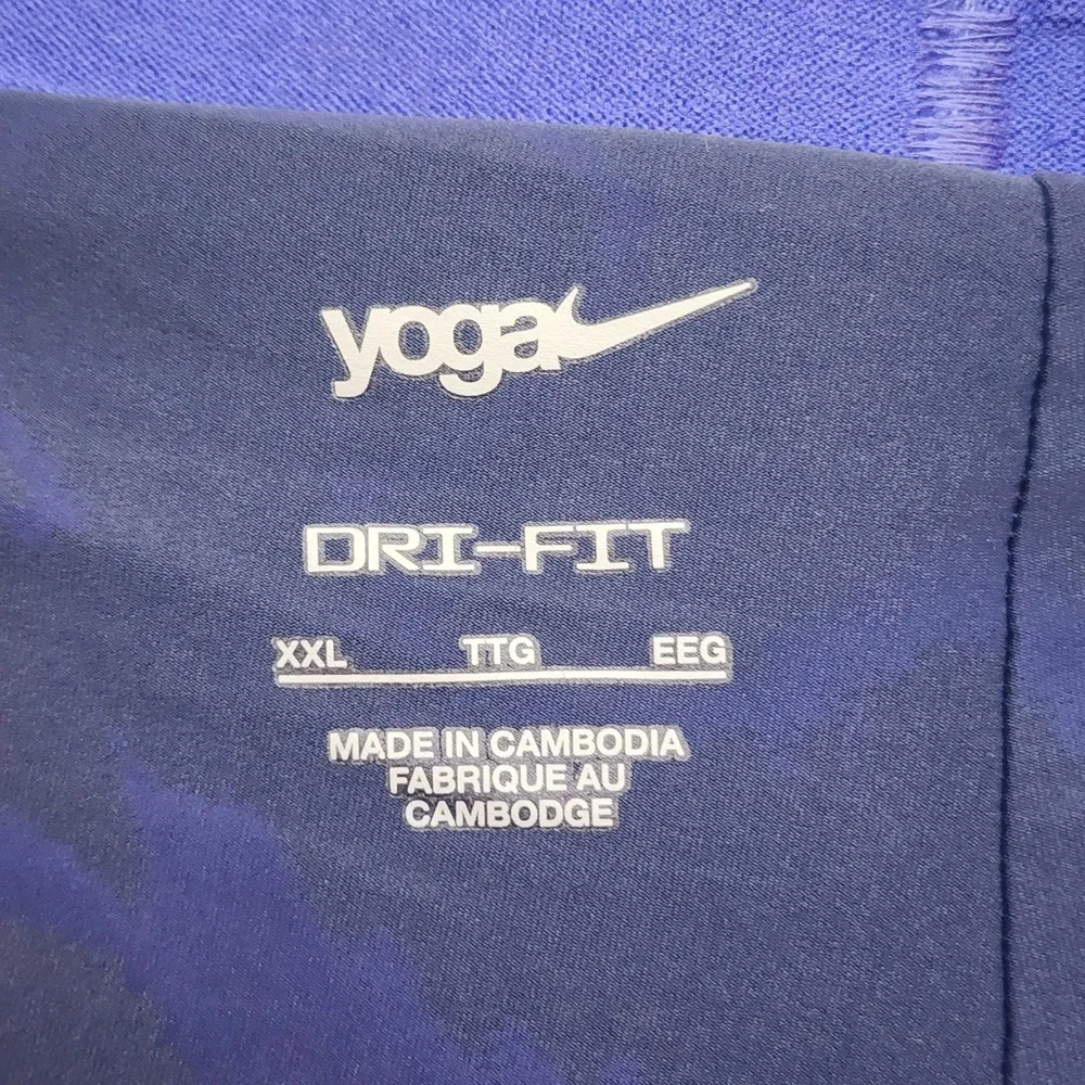 Nike Yoga Dri-FIT Purple Athletic Shorts Womens XXL Elastic Waist Running Gym